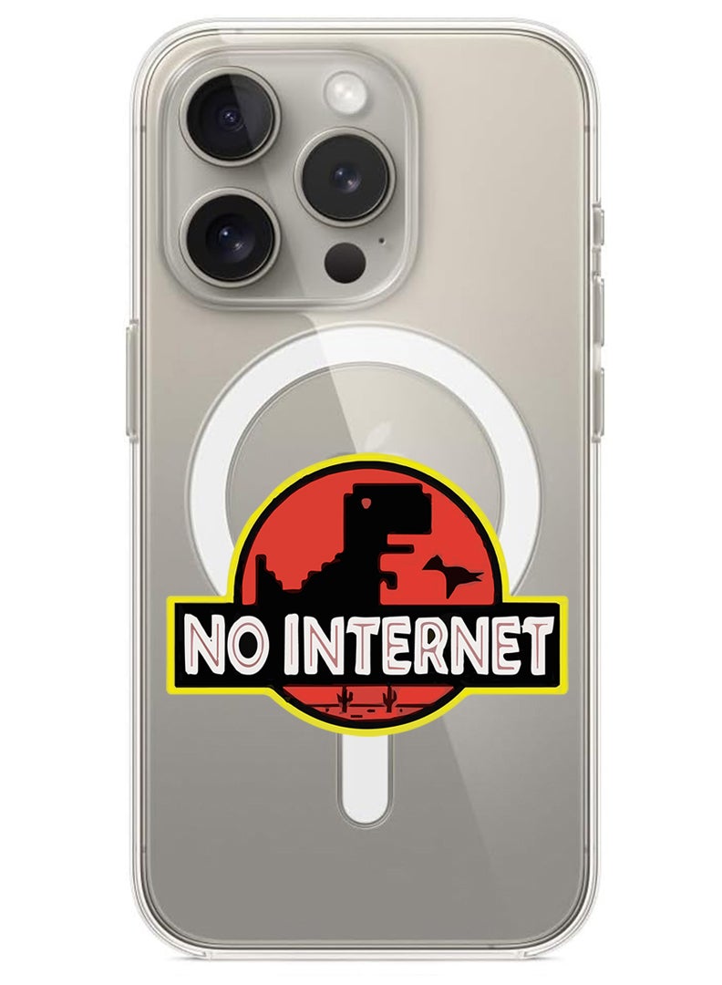 Theodor Magnetic Case for iPhone 15 Pro Max 6.7-inch Compatible with MagSafe Wireless Charging, Shockproof Phone Bumper Cover No Internet - Image 1