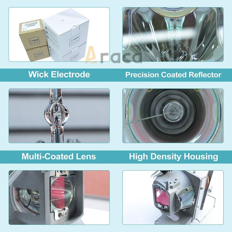 Araca ELPLP96 with Housing Replacement Projector Bulb for Epson VS250 VS355 EX5260 VS350 EB-S41 EH-TW650 TW610 TW5650 TW5600 X05 S05 U05 2042 2247U 2142W W05 990U U42 Economical Lamp - Image 5