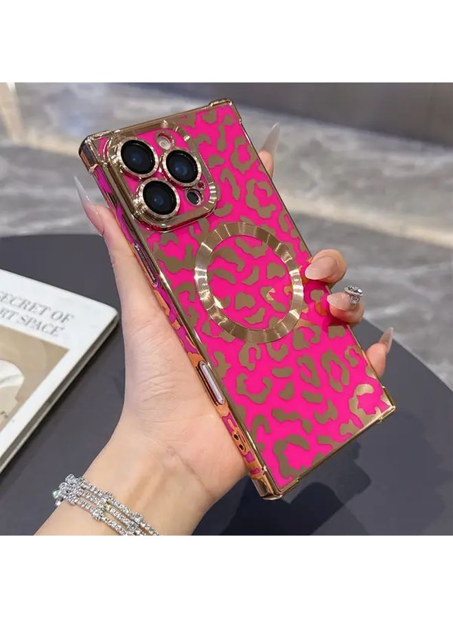 Blue Luxury Anti Drop Magnetic Suction iPhone 14 Pro Case with Wireless Charging and Lens Film - Image 1