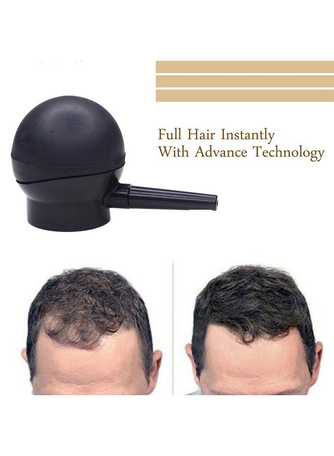 Iyaan Professional Hair Building Fibers Empty Bottle Hair Thickening Nozzle Atomizador Hair Applicator with Free Optimizer Comb Black 20 Grams Pack of 1 - Image 4