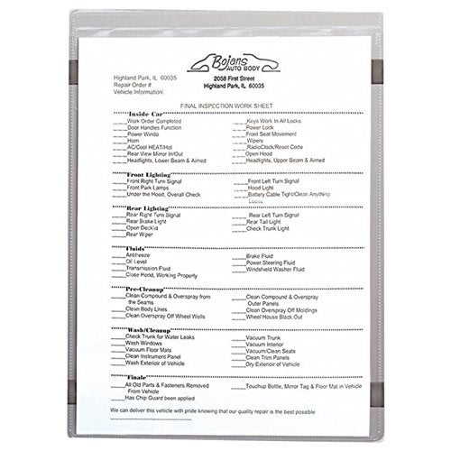 C-Line 83911 Magnetic Shop Ticket Holder, Super Heavy, 15", 8 1/2 x 11 (Box of 15) - Image 3