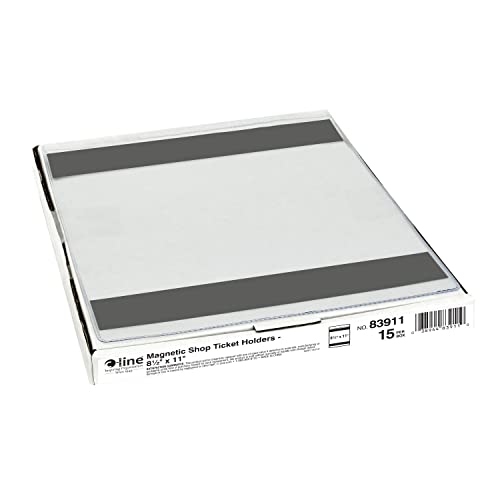 C-Line 83911 Magnetic Shop Ticket Holder, Super Heavy, 15", 8 1/2 x 11 (Box of 15) - Image 4