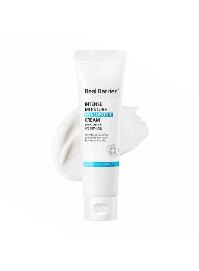 Real Barrier Intense Moisture Hyaluronic Cream 2.02 Oz Panthenol Skin Barrier Repair Face Moisturizer Cream Hyaluronic Acid Daily Moisturizing Facial Cream Korean Moisturizer For Sensitive Skin - Image 1