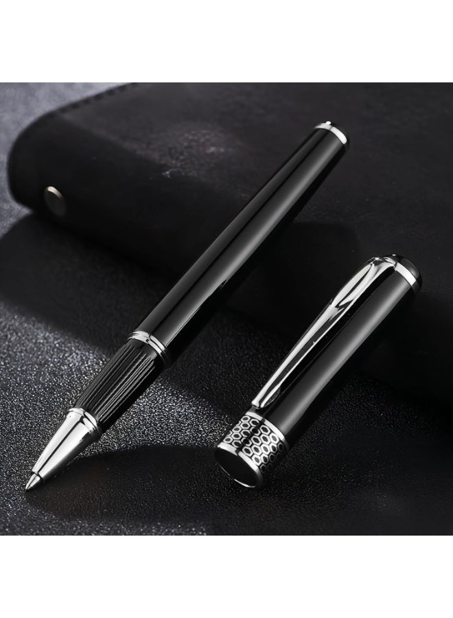 SYOSI Weighted Pen for Hand Tremors, Heavy Metal Writing Instrument for Low Dexterity and Weak Grip, Assistive Device for Parkinson's, Autism, Ergonomic Support Pen (Black Chrome, 2-Pack) - Image 2