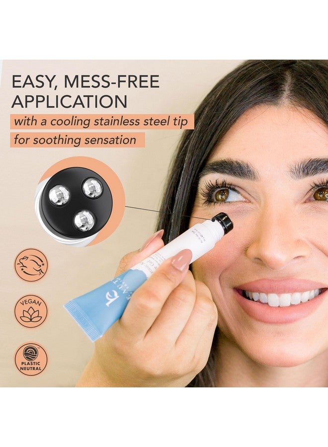 Beauty by Earth Eye Cream - Usa Made With Natural & Organic Ingredients, Cooling Eye Gel & Under Eye Brightener, Dark Circles Under Eye Treatment With Hyaluronic Acid & Glycerin, Reduces Puffiness & Under Eye Bags - Image 2