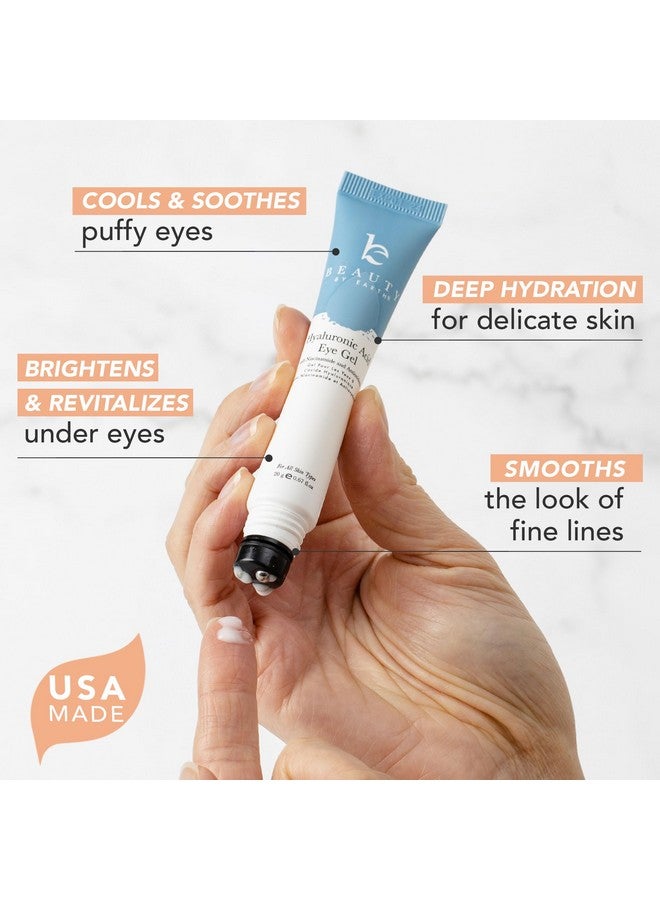 Beauty by Earth Eye Cream - Usa Made With Natural & Organic Ingredients, Cooling Eye Gel & Under Eye Brightener, Dark Circles Under Eye Treatment With Hyaluronic Acid & Glycerin, Reduces Puffiness & Under Eye Bags - Image 1