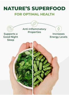 Pura Vida Moringa Moringa Leaf Powder,  120 Capsules  - Image 4