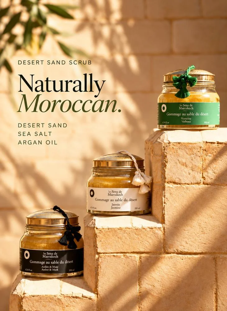 Les Sens De Marrakech  Desert Sand Body Scrub Verbena 200 ml  | Best Price UAE