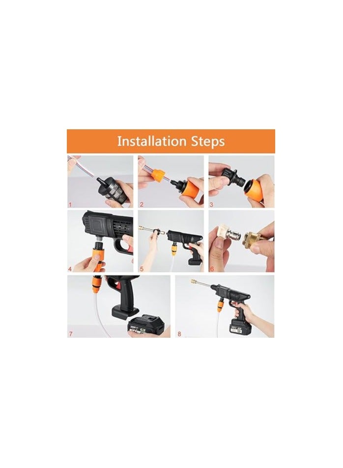 Wireless Electric Car Washer – 48V with 5M Hose and Multi-Mode Spray Nozzle - Image 3