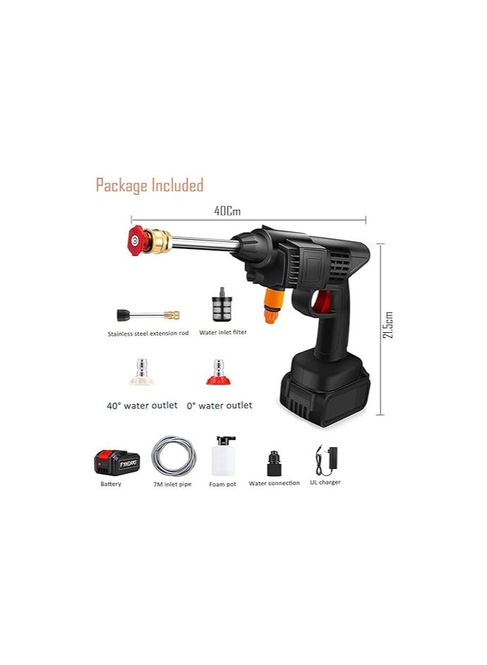 Wireless Electric Car Washer – 48V with 5M Hose and Multi-Mode Spray Nozzle - Image 1