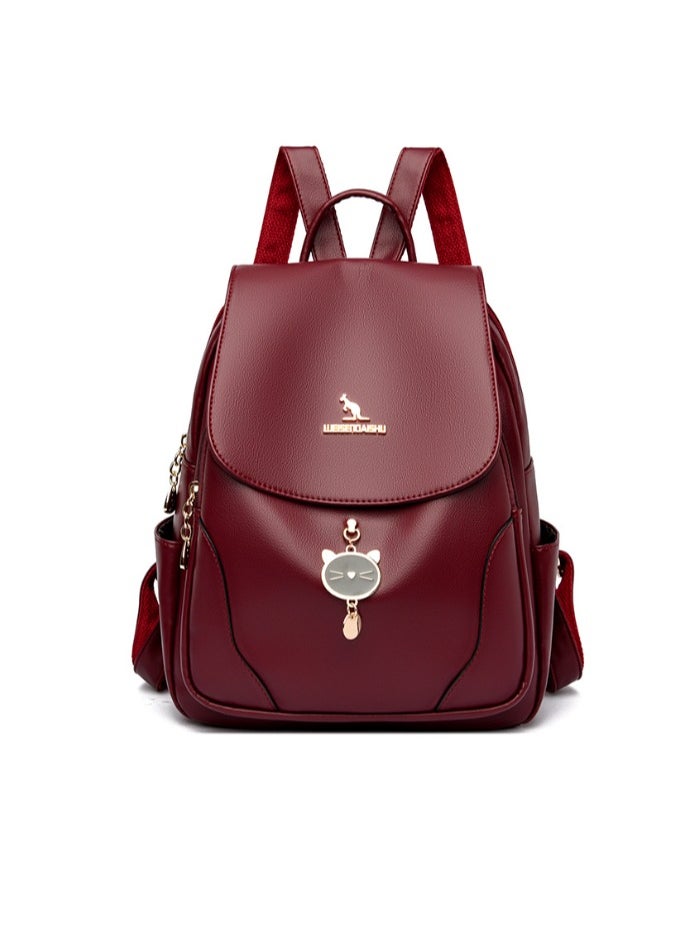 Generic - A luxurious small backpack for women, a perfect combination of elegance and functionality and made of high-quality materials. It features a modern design that combines simplicity and distinction and comes with ideal dimensions to fit all your daily needs, with enough space to carry essential items. - Image 1