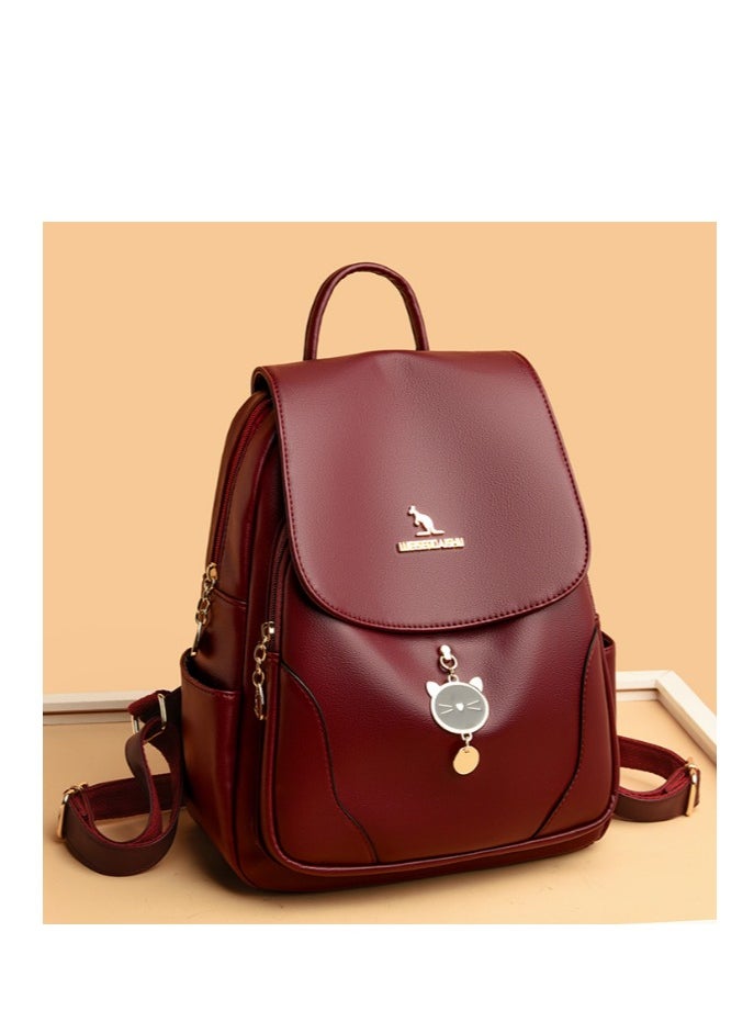 Generic - A luxurious small backpack for women, a perfect combination of elegance and functionality and made of high-quality materials. It features a modern design that combines simplicity and distinction and comes with ideal dimensions to fit all your daily needs, with enough space to carry essential items. - Image 1