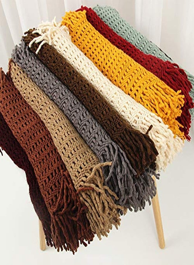 stylesilove Women Cozy Knit Tassel Infinity Loop Scarf - 8 Colors (Black) - Image 5