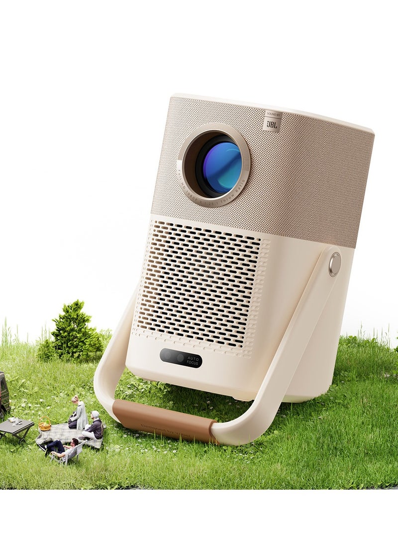 Yaber - Yaber Smart Portable Projector – 2.5-Hour Battery, Dual 5W JBL Speakers, External Android TV, Auto Focus, Keystone Correction, Alexa & NFC Support, 450 Lumens Clarity - Image 1