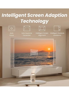 Yaber Yaber Smart Portable Projector – 2.5-Hour Battery, Dual 5W JBL Speakers, External Android TV, Auto Focus, Keystone Correction, Alexa & NFC Support, 450 Lumens Clarity  - Image 5