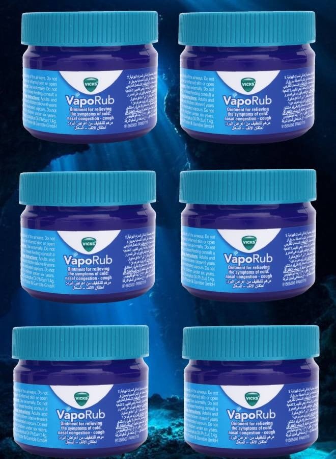 Vicks 6 Pieces VapoRub Ointment 50g - Image 1