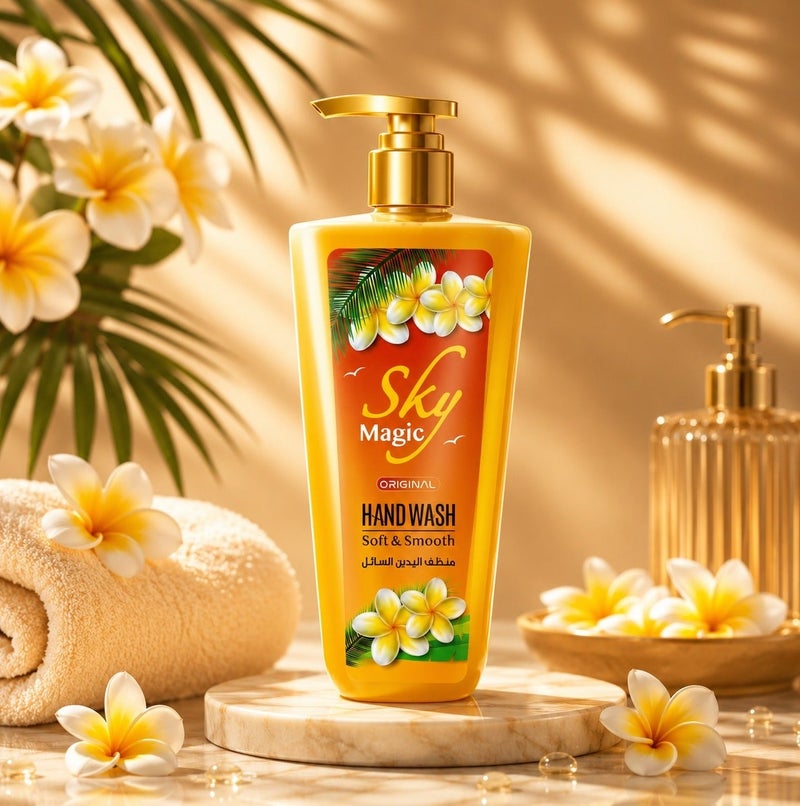 Sky Herbal Care Magic Hand Wash 1 Liter – Deep Cleansing and Long-Lasting Enchanting Fragrance - Image 1
