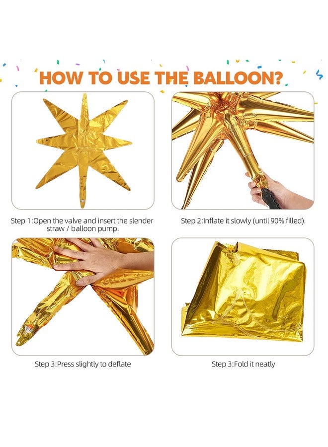 Biapian Blue and Orange Balloon Garland Arch Kit, 107 PCS Royal Dark Blue White Orange Latex Balloons Gold Star Foil for Birthday Thanksgiving Baby Shower Baseball Party - Image 3