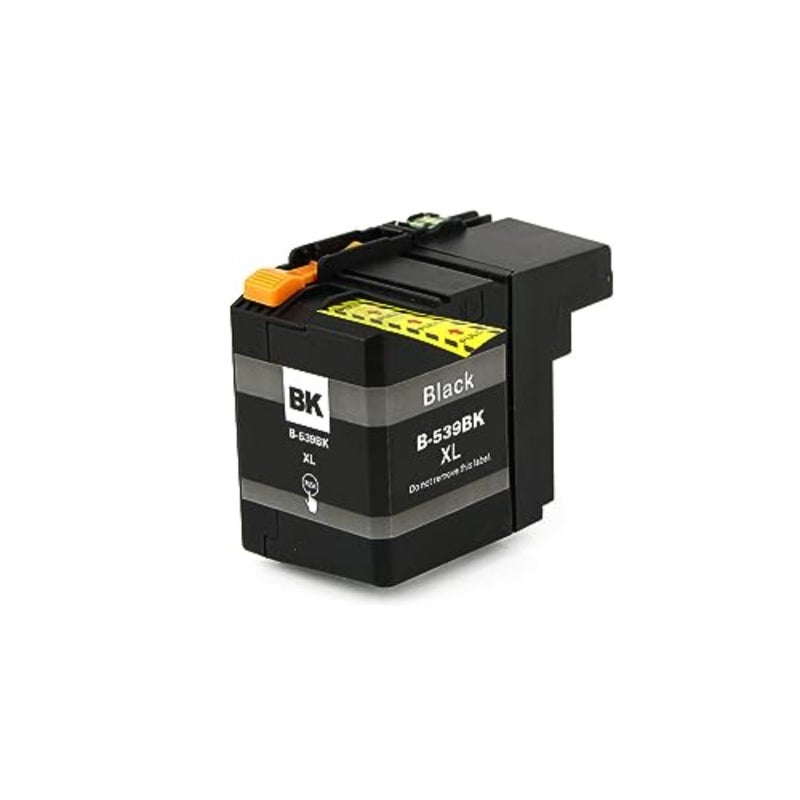 لطابعات Brother DCP-J100/J105/MFC-J200: مجموعة حبر LC535XL/LC539XL مكونة من 4 عبوات، أسود قائم على الصبغة + سماوي/أرجواني/أصفر قائم على الصبغة، عالي الإنتاجية، ومقاوم للبهتان - Image 2