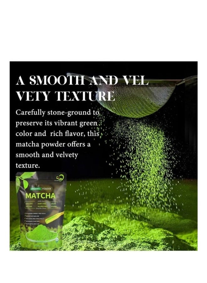 ماتشا Organic Japanese Matcha Powder – Premium Green Tea, 100g (Pack of 2) - Image 4