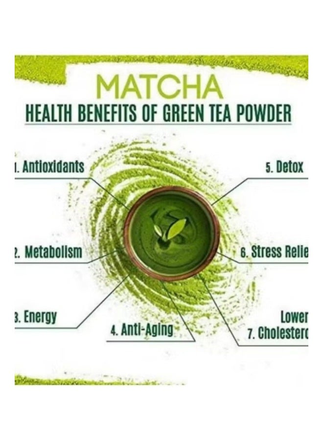 ماتشا Organic Japanese Matcha Powder – Premium Green Tea, 100g (Pack of 2) - Image 3