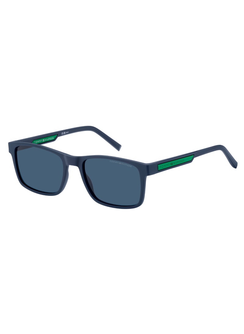 TOMMY HILFIGER Men's UV Protection Rectangular Shape  Sunglasses TH 2089/S BLUE 41 - Lens Size: 40.5 Mm - Mtt Blue M  - Image 1