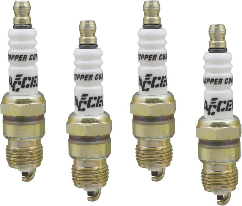 0576S-4 Shorty Copper Core Spark Plug, (Pack of 4)