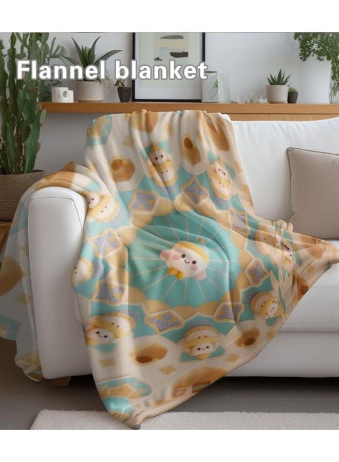 Wisdom Fairy baby cartoon flannel thin blanket (warm and comfortable, suitable for sleep, game use) 70cm*100cm - 42 - Image 4