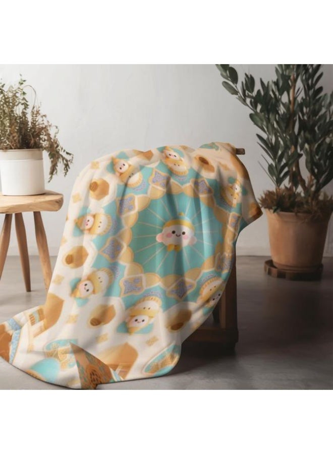 Wisdom Fairy baby cartoon flannel thin blanket (warm and comfortable, suitable for sleep, game use) 70cm*100cm - 42 - Image 3