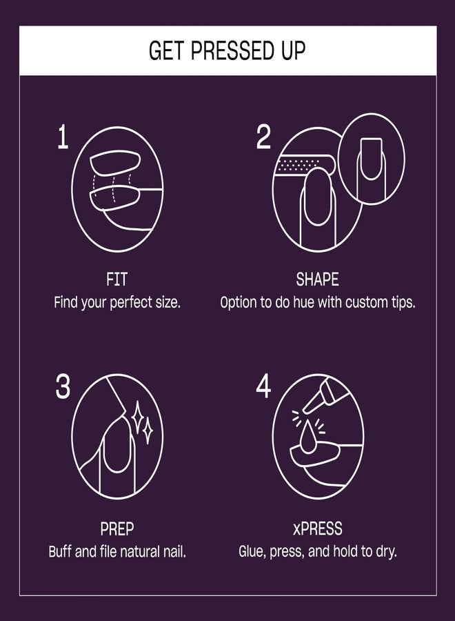 OPI On Point O Suzi Mio | Short Round Dark Purple Press On Nails | 24 Count with Nail Glue | Long Lasting, Reusable, Non-damaging | Fall 2025 Shades - Image 4