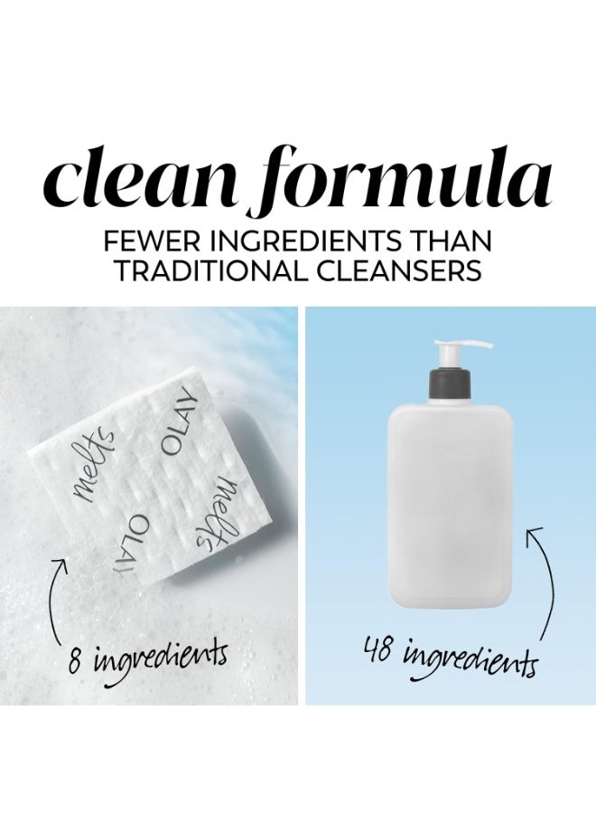 Olay أولاي مذيب التنظيف + منظف وجه بفيتامين C، 12 قطعة، غسول وجه مفعل بالماء ينظف، ويشد، وينعش البشرة - Image 2