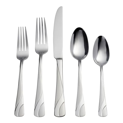 Oneida River 20 Piece Everyday Flatware Set, Service for 4, 18/0 Stainless Steel - Image 1