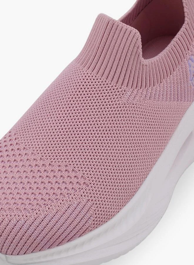 Kappa PINK Girls Textured Slip-On School Sports Shoes for Women | Best Price UAE