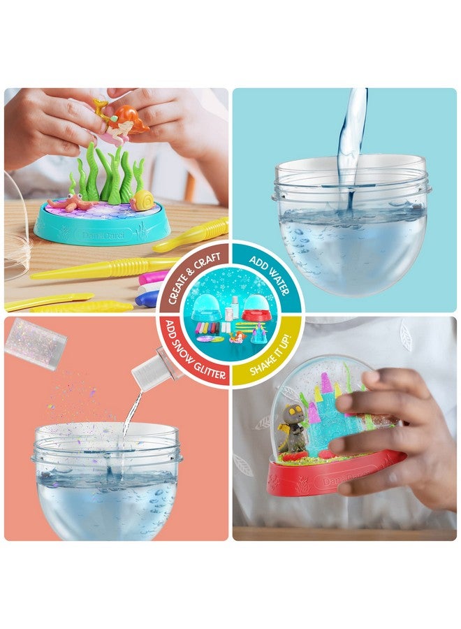 Dan&Darci Snow Globe Making Kit for Kids - Make Your Own Water Globes Kits - Kid Christmas Stocking Stuffers Craft Activities for Age 3 4 5 6 7 8 9 - DIY Art Crafts - Gifts Ideas and Toys for Boys - Image 3