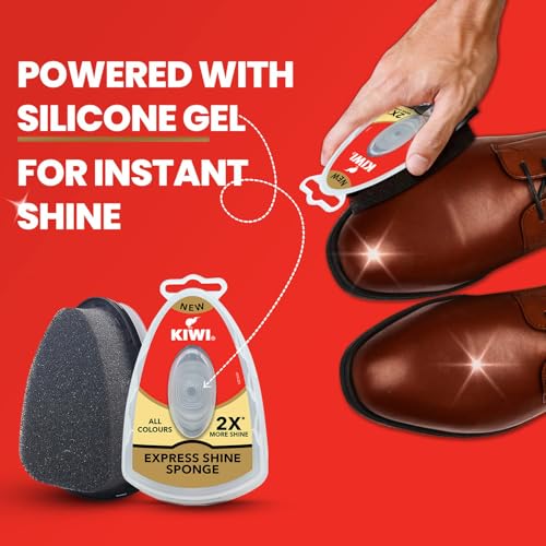 KIWI Express Shine Instant Sponge Shoe Polish , 5ml Wax Leather - Image 3