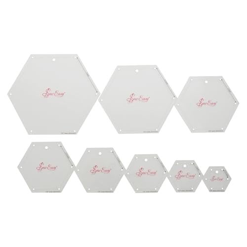 Sew Easy Patchwork Mini Hexagon Template Set - Image 2
