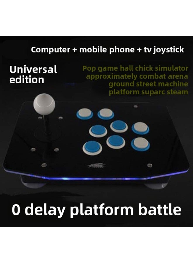 No Delay Arcade Rocker Computer Android Phone Smart TV Rocker USB Game Rocker Game Console Handle-Product Color:02 Matt Version Of The Black And Red Key Computer  - Image 4