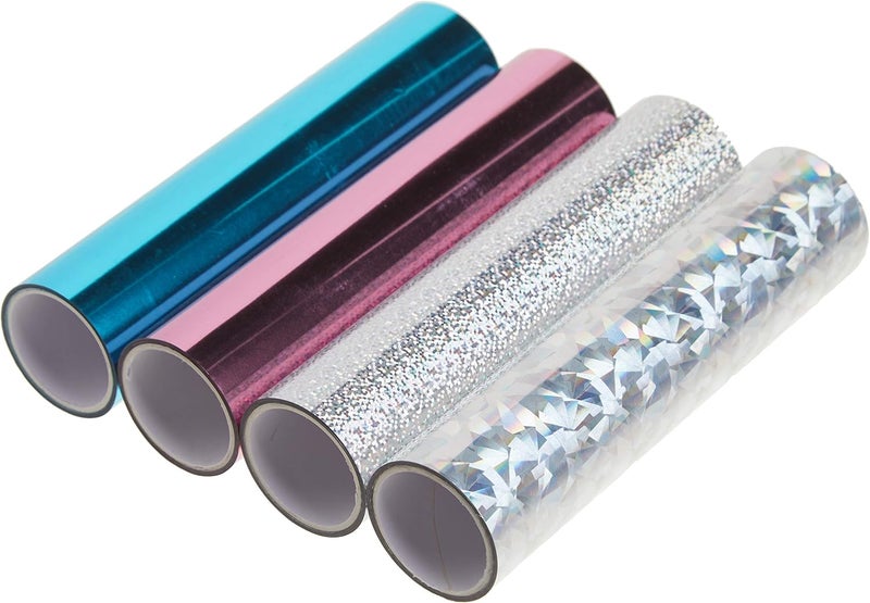 Spellbinders 4 Metallic & Holographic Variety Pack Glimmer Hot Foil Roll, Multi - Image 4