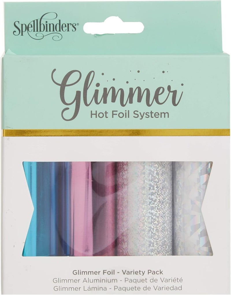 Spellbinders 4 Metallic & Holographic Variety Pack Glimmer Hot Foil Roll, Multi - Image 2