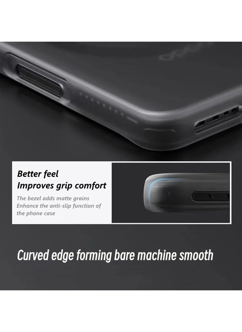 General - Shockproof Case Compatible Oppo Find X8 Pro, [Mag-Safe Compatible]  Grade Protection Translucent Matte Back Ultra Slim TPU Case Anti Fingerprints - Image 1