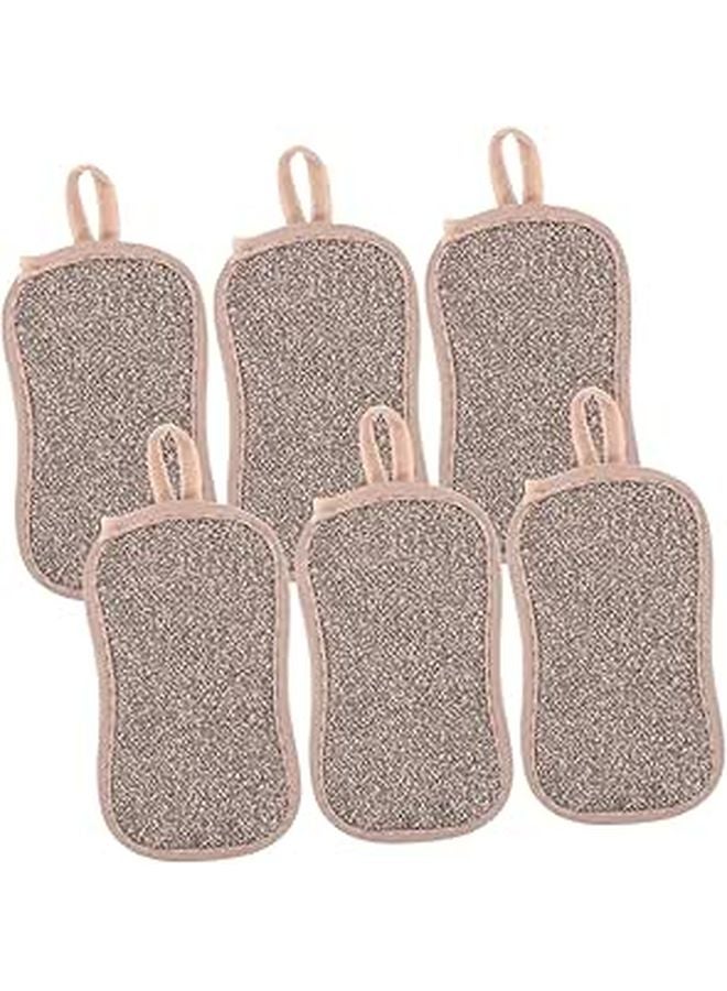 Dual Sided Reusable Kitchen Sponges 6 Pack Heavy Duty Dish Scrubber Pads - Image 1