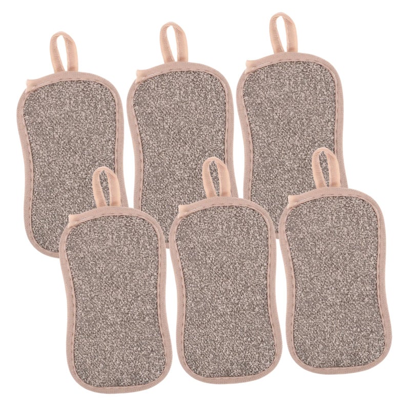 Dual Sided Reusable Kitchen Sponges 6 Pack Heavy Duty Dish Scrubber Pads - Image 2