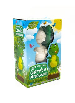 RMS Paint Your Own Dinosaur - Diy Craft Kit For Kids And Adults Includes Dinosaur, Paint, And Brush Creative Garden Decoration  - Image 1