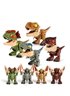 Y&D Dinosaur Robot Transforming 2 in 1 Toys,Transformers with Movable Limbs, Tail and Mouth, Jurassic Dino Action Figure, Great Gift for Kids Friends Family (4 PCS)  - Image 1