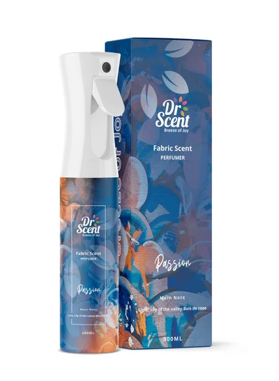 دكتور سينت بخاخ الأقمشة Dr Scent Passion، استمتع بروائح الليمون الطازج واليوسفي مع لمسات زهرية ناعمة من الزنبق والورد (300 مل).