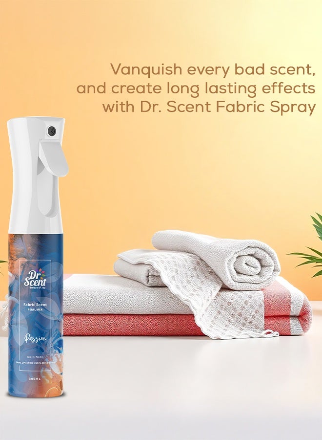 Dr Scent Breeze of Joy Fabric Spray Passion, Feel the Rejuvenating notes fresh Lime and Mandarin And with Gentle Flowery Hints Lily and Rose (300ml) - Image 3