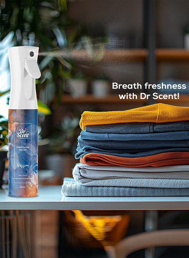 Dr Scent Breeze of Joy Fabric Spray Passion, Feel the Rejuvenating notes fresh Lime and Mandarin And with Gentle Flowery Hints Lily and Rose (300ml) - Image 4