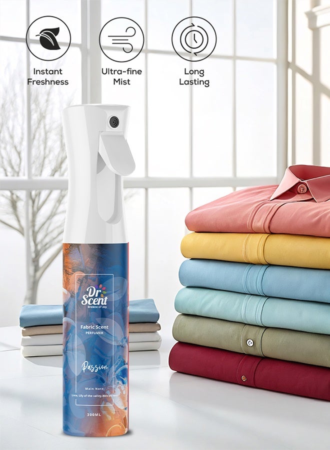 Dr Scent Breeze of Joy Fabric Spray Passion, Feel the Rejuvenating notes fresh Lime and Mandarin And with Gentle Flowery Hints Lily and Rose (300ml) - Image 5