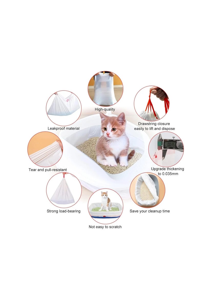GOLDEN CAT - PETKIT Waste bags MEET Trash Bag for automatic cat toilets MEET 5 rolls 100 pieces 34CM X 60CM SUITABLE FOR USE WITH LARGE LITTER AND LARGE TRAYS - Image 1