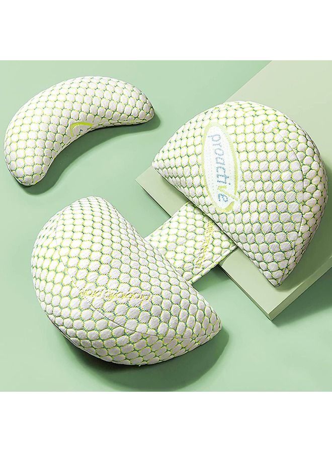 Arabest Arabest Pregnancy Pillows for Sleeping, Maternity Pillow Wedge Pillows Side Sleeper Pregnancy Wedge Pillows for Body Belly Back Legs Hips Neck with Detachable Adjustable Pillow Cover (Green) - Image 1